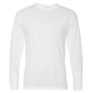Men's Moisture Wicking Long Sleeve Performance Crew Neck Long Sleeve Tee